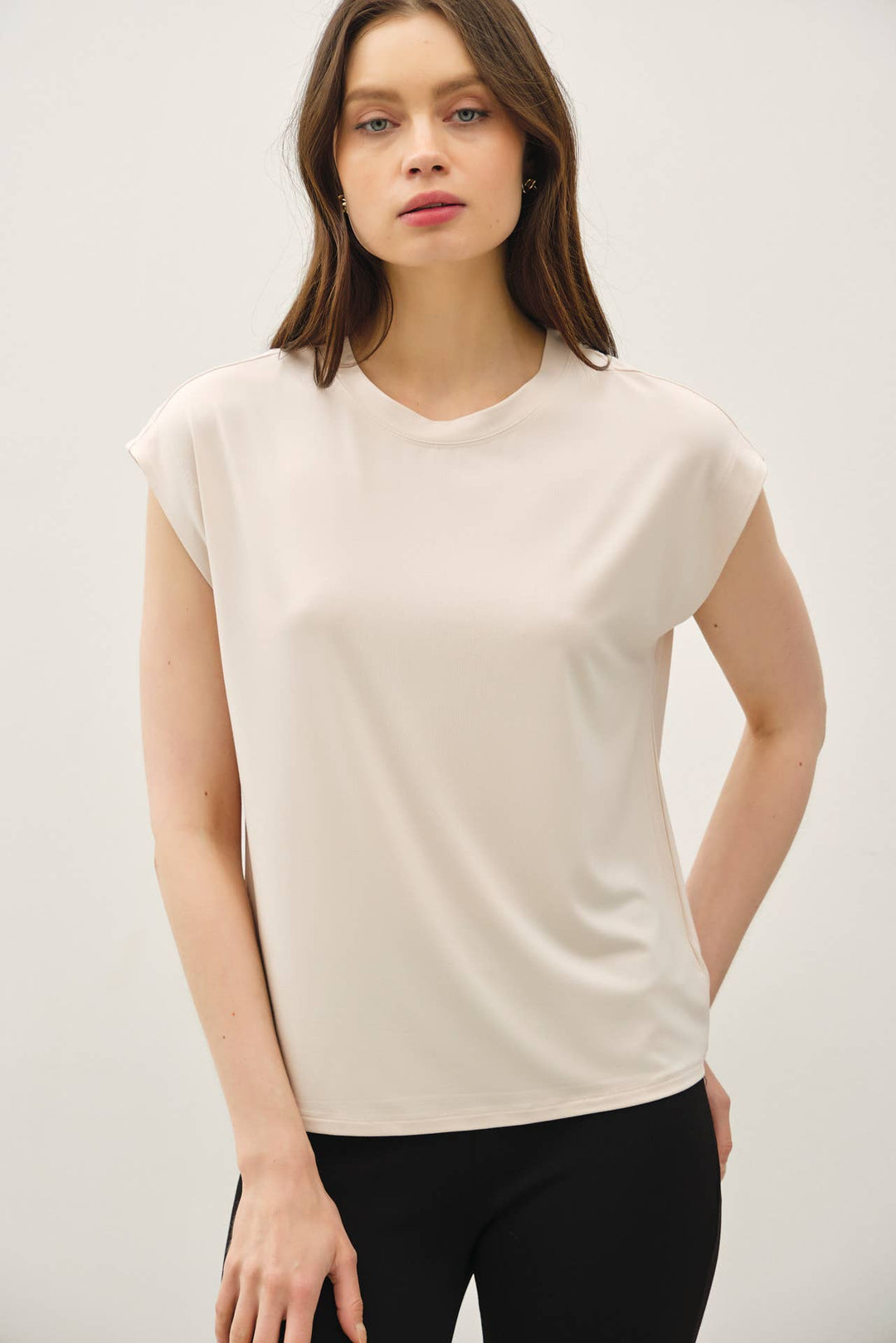 Be Cool | Bamboo Model Cap Sleeve Top