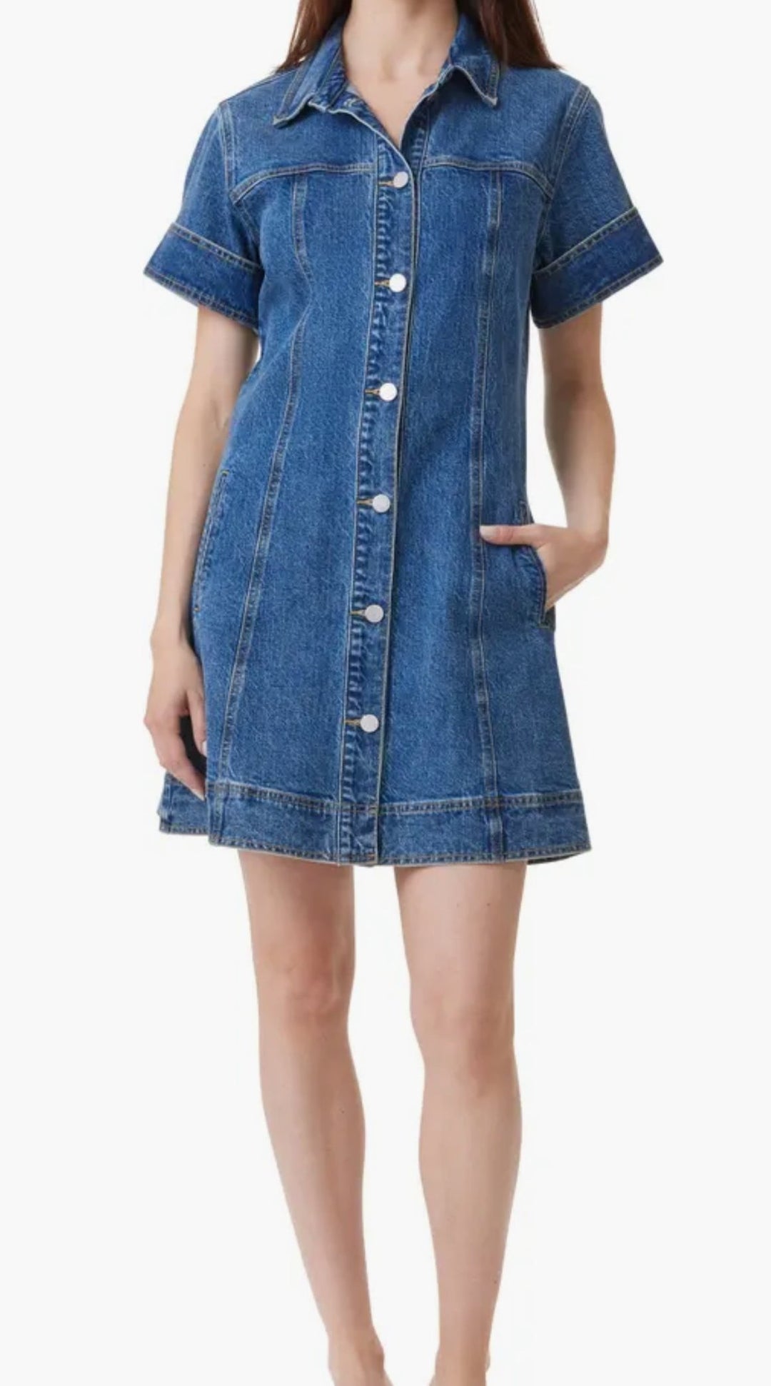 Habitual | Short Sleeve Denim Dress