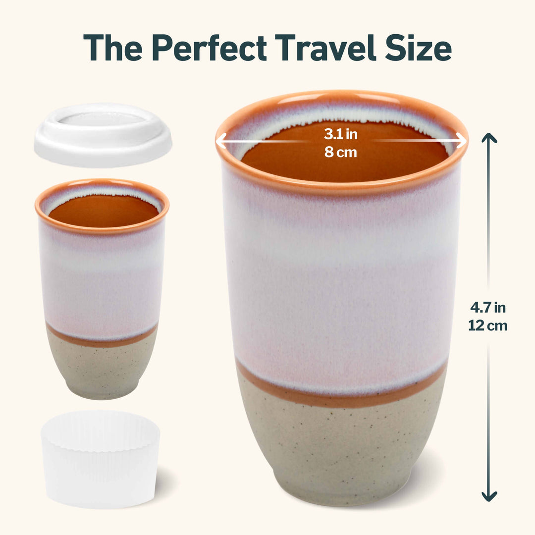 Nova Ceramics |  12oz Ceramic Travel Mug – Reusable & Stylish