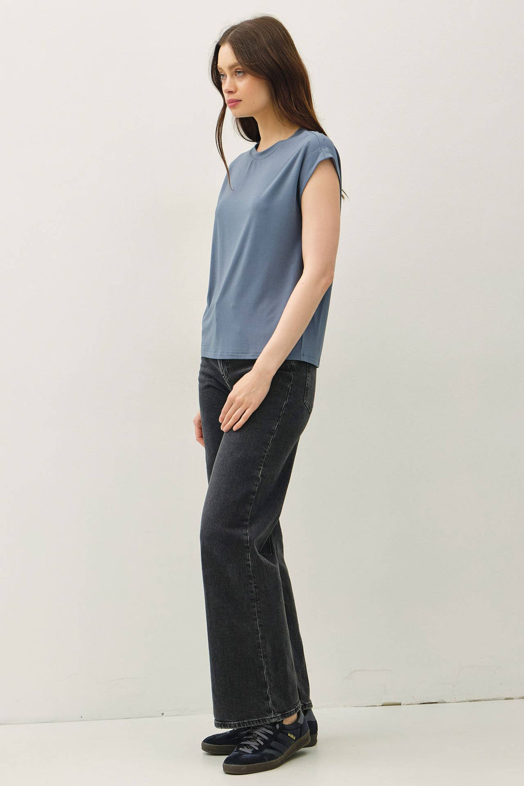 Be Cool | Bamboo Model Cap Sleeve Top