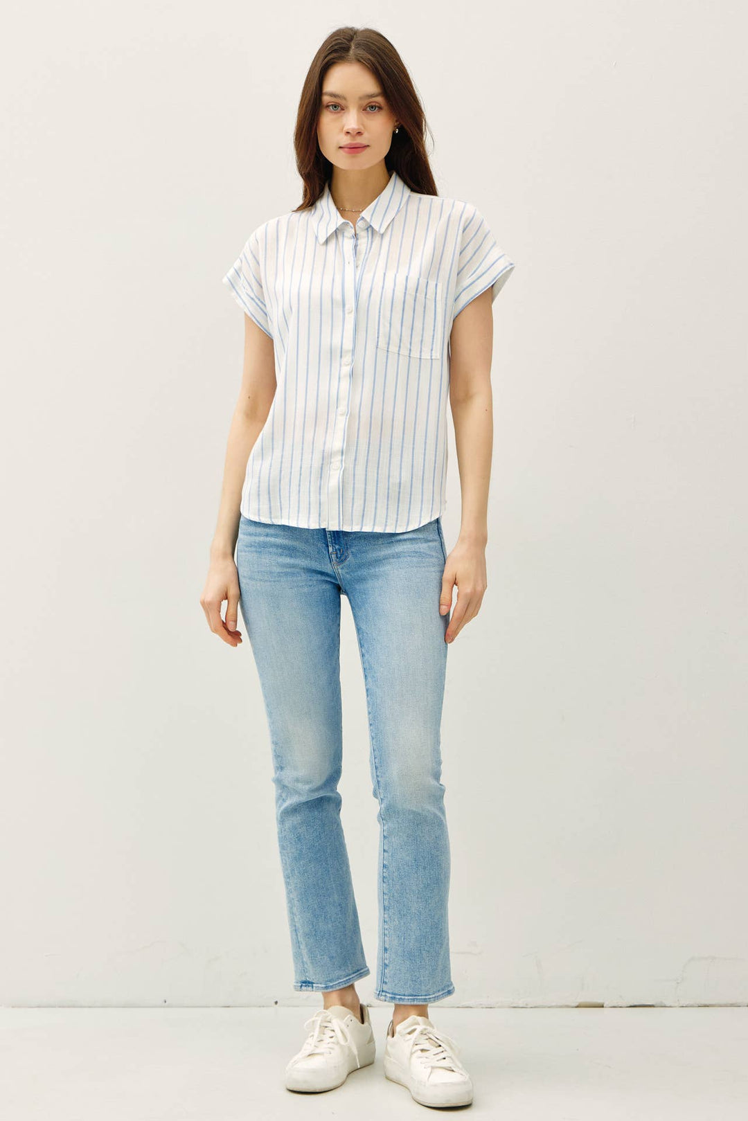 Be Cool | Short Sleeve Striped Shirt