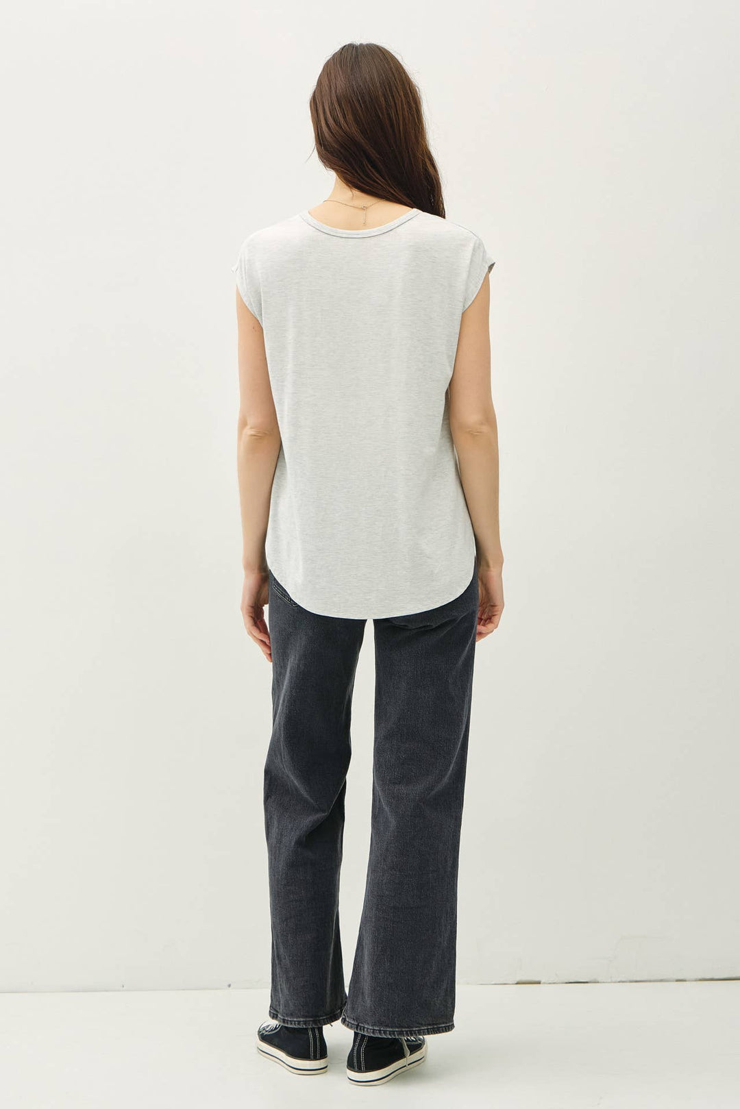 Be Cool | Bamboo Basic Scoop Neck Cap Sleeve Tee
