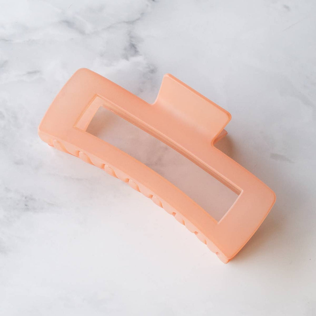 Tiepology | Jumbo Size 5 Inch Solid Long Square  Hair Clip