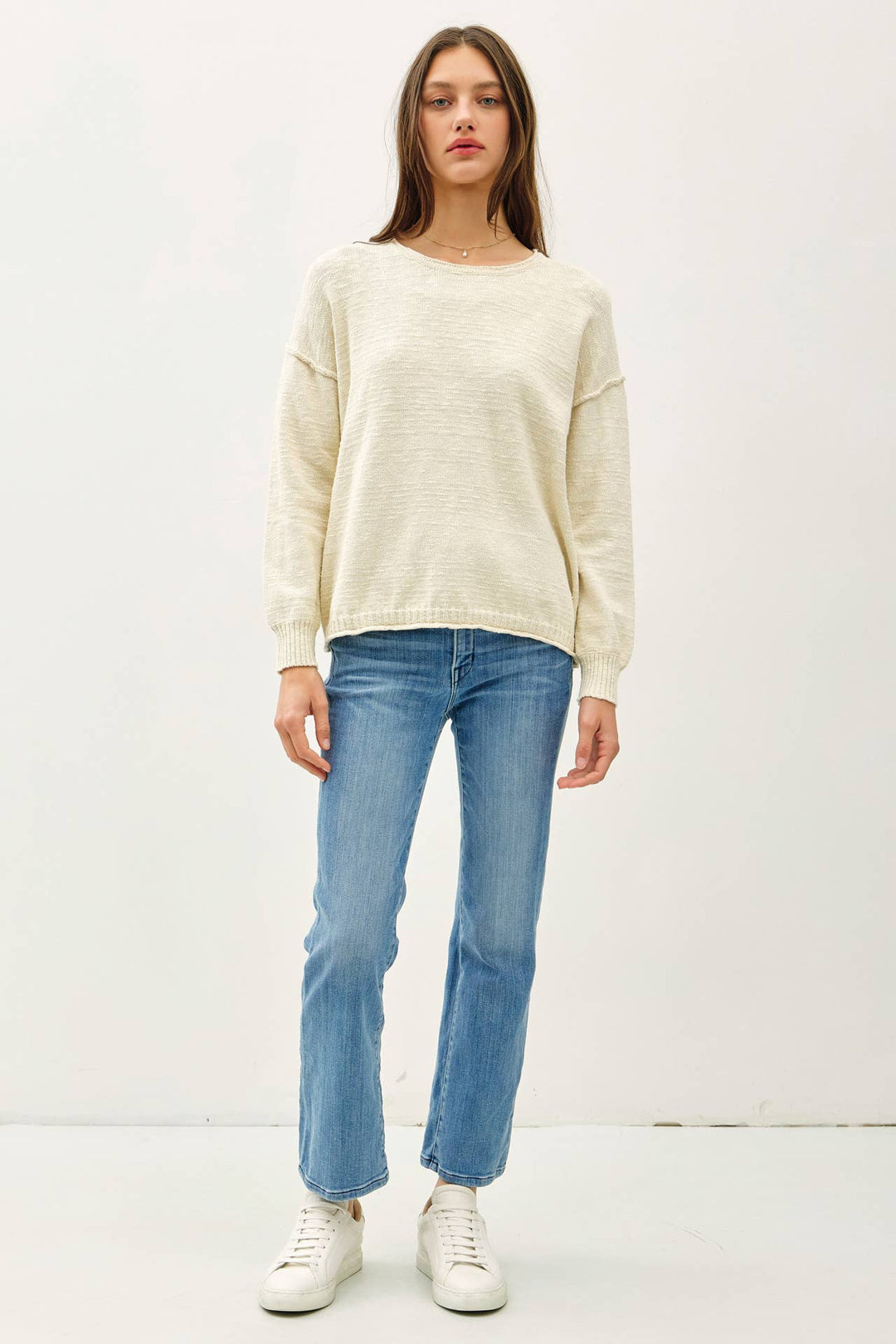 Be Cool | Drop Shoulder Pullover Sweater