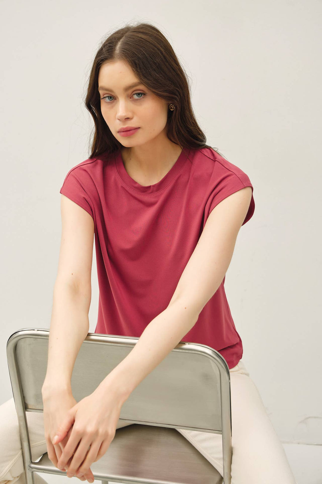 Be Cool | Bamboo Model Cap Sleeve Top