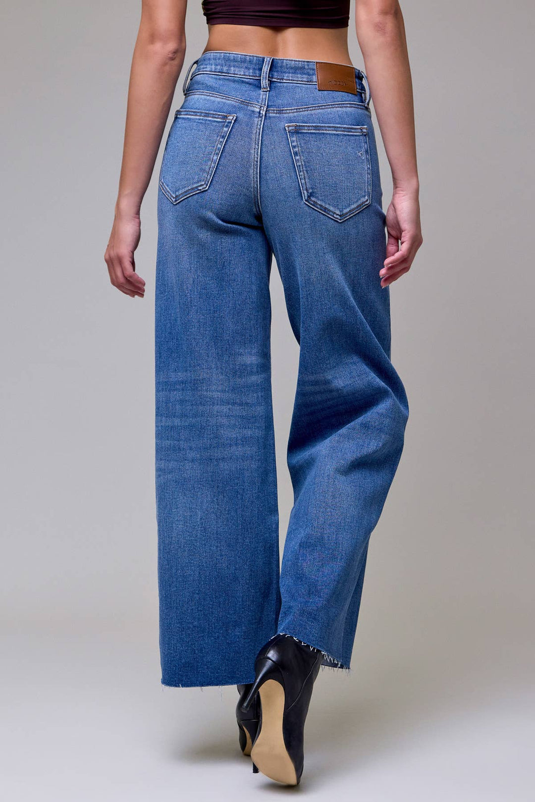 Hidden Jeans | Dark Wash Clean Stretch 31" Inseam Wide Leg