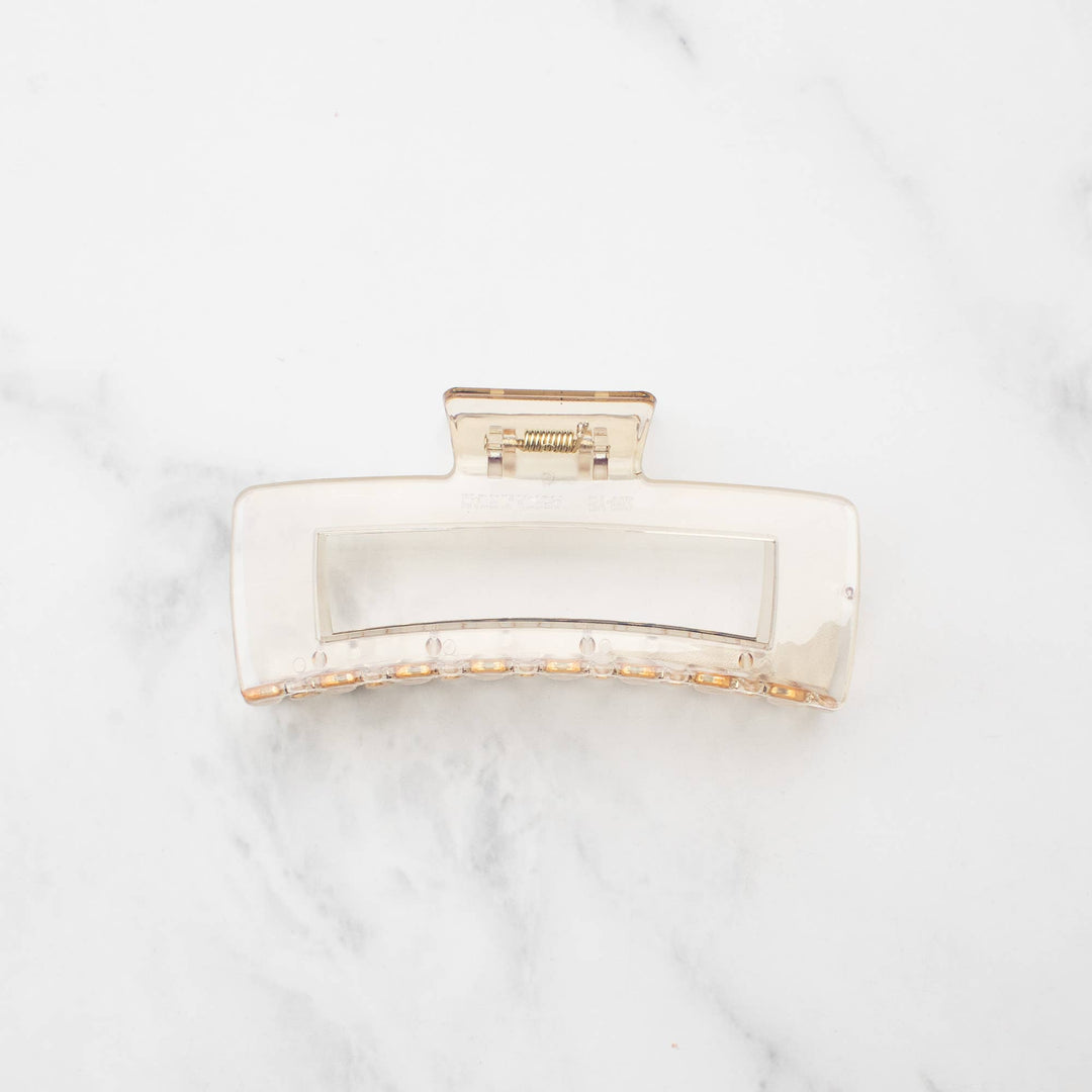 Tiepology | Jumbo Size 5 Inch Solid Long Square  Hair Clip