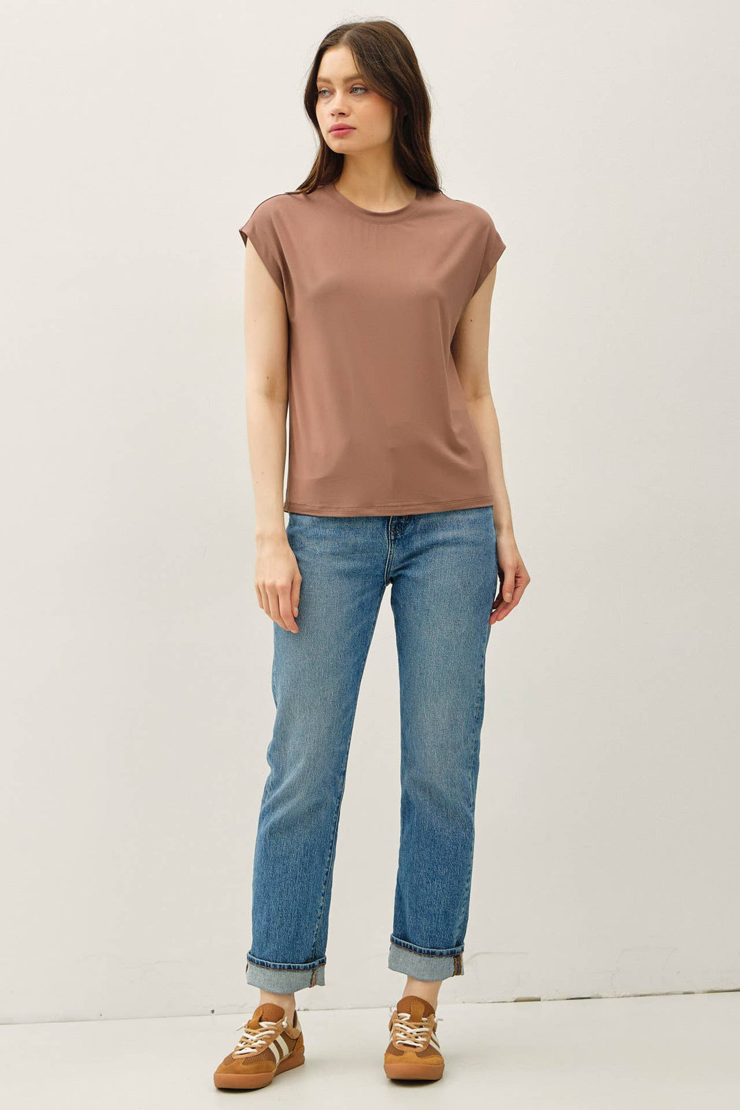 Be Cool | Bamboo Model Cap Sleeve Top