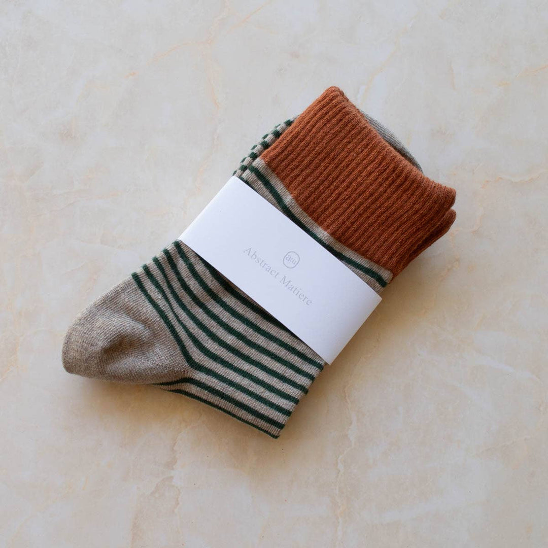 Tiepology | 2 Tone Stripe Casual Socks
