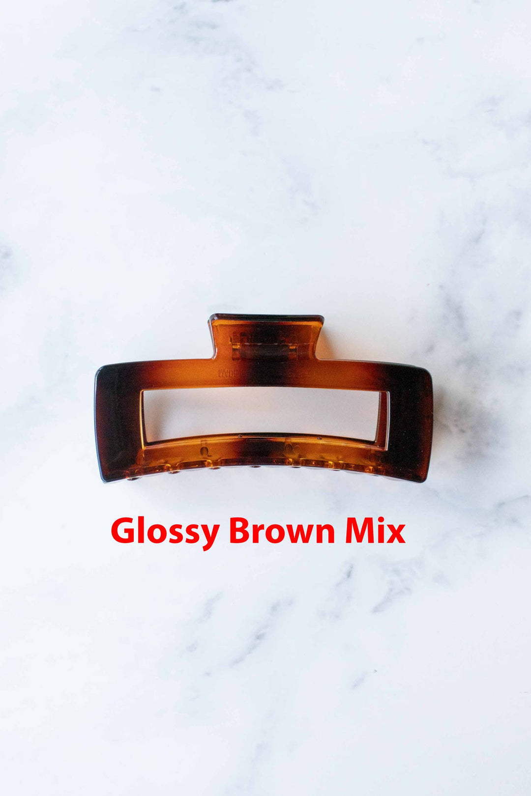 Tiepology | Jumbo Size 5 Inch Solid Long Square  Hair Clip