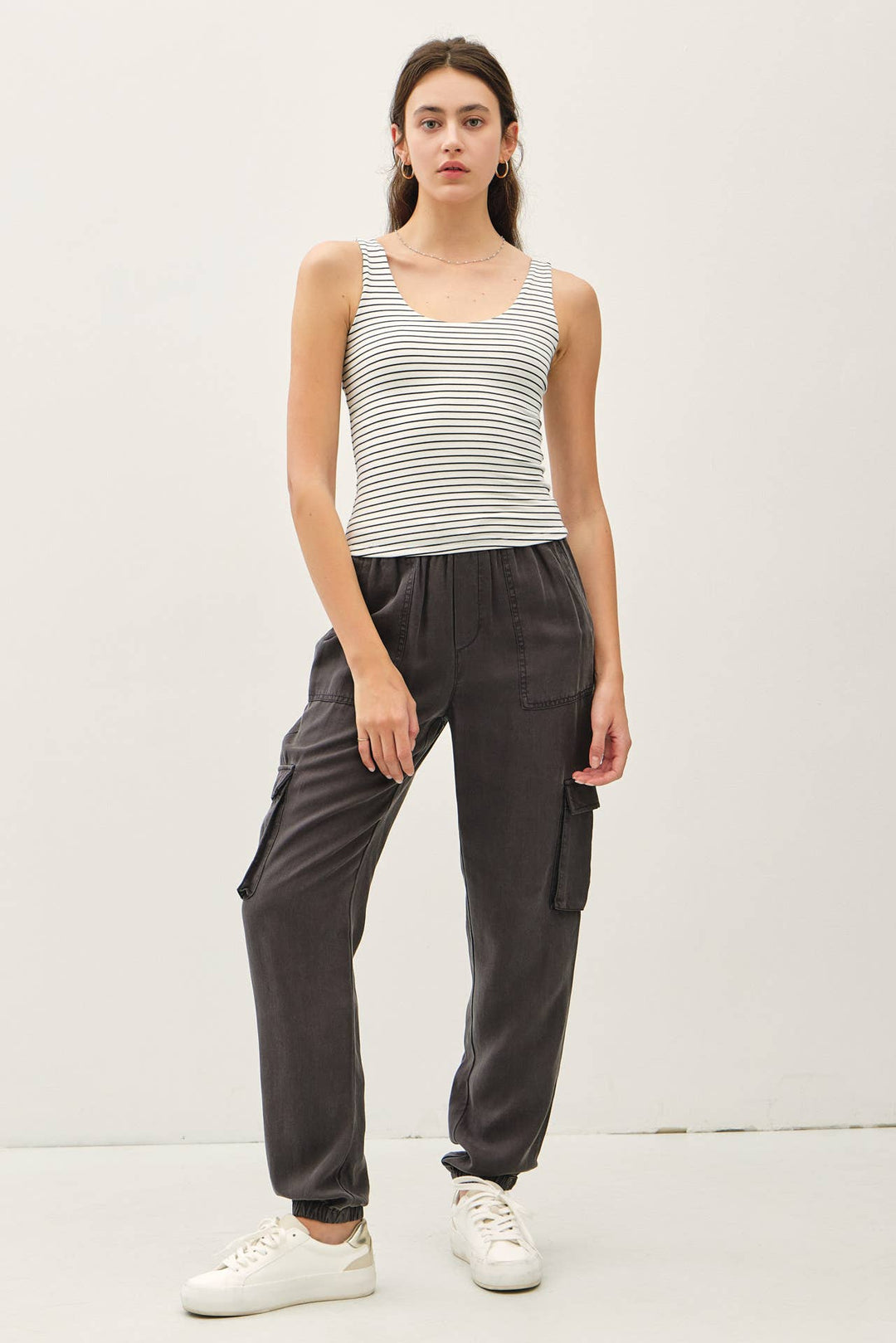 Be Cool | Ultra Soft Double Lined Striped Tank