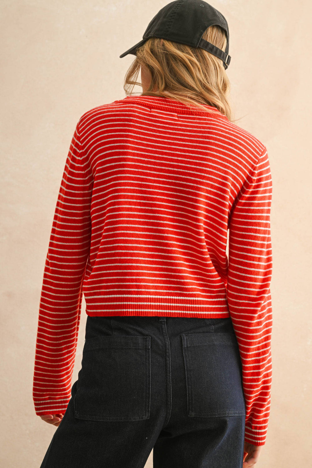 Miou Muse | Striped Sweater Top