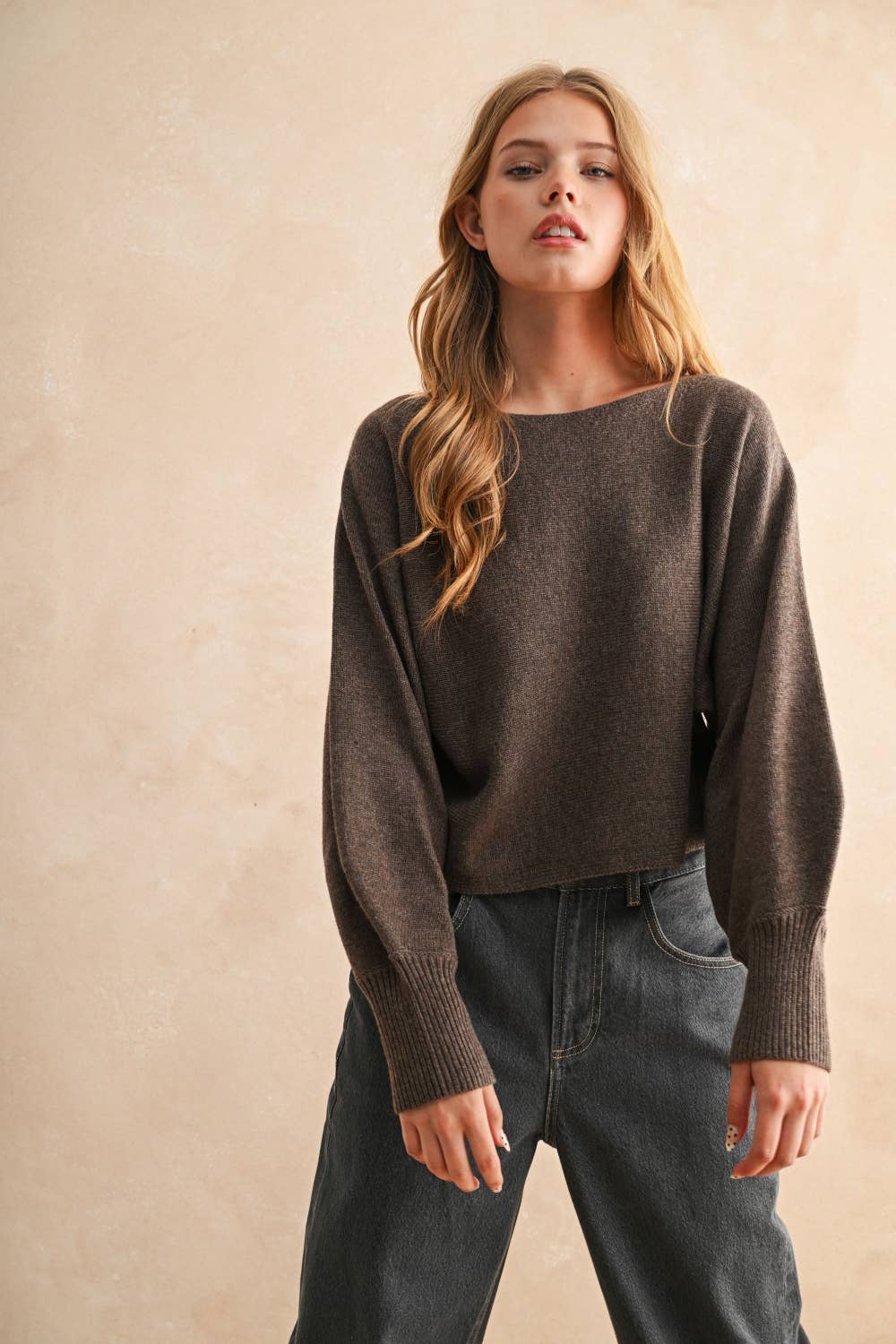 Miou Muse | Boat Neck Sweater