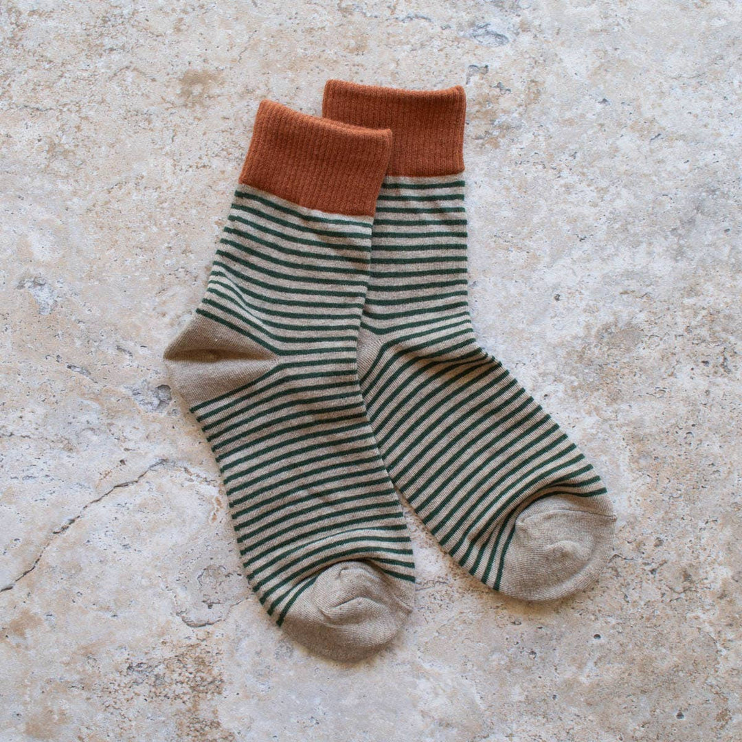 Tiepology | 2 Tone Stripe Casual Socks