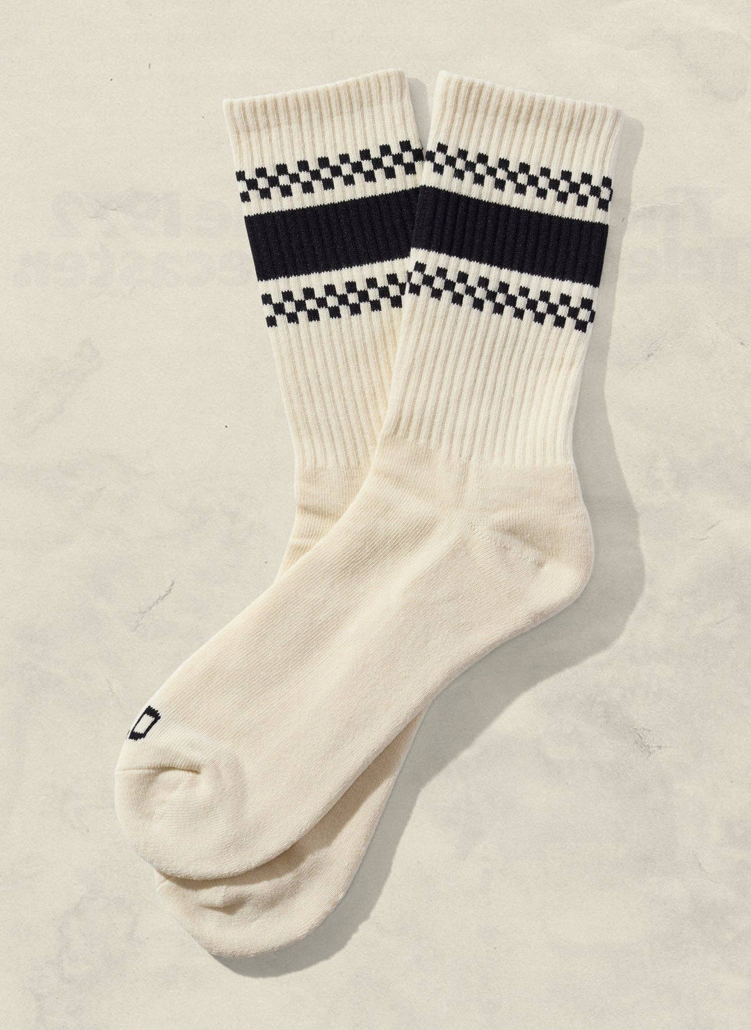 Weld Mfg | Checkerboard Striped Crew Socks