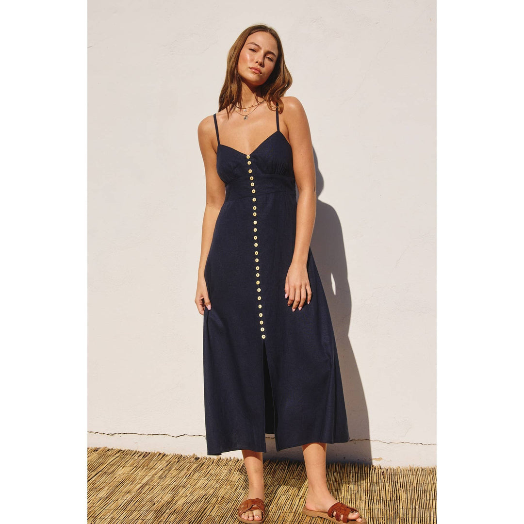 Dress Forum | Heaven Sent Button Front Midi Dress