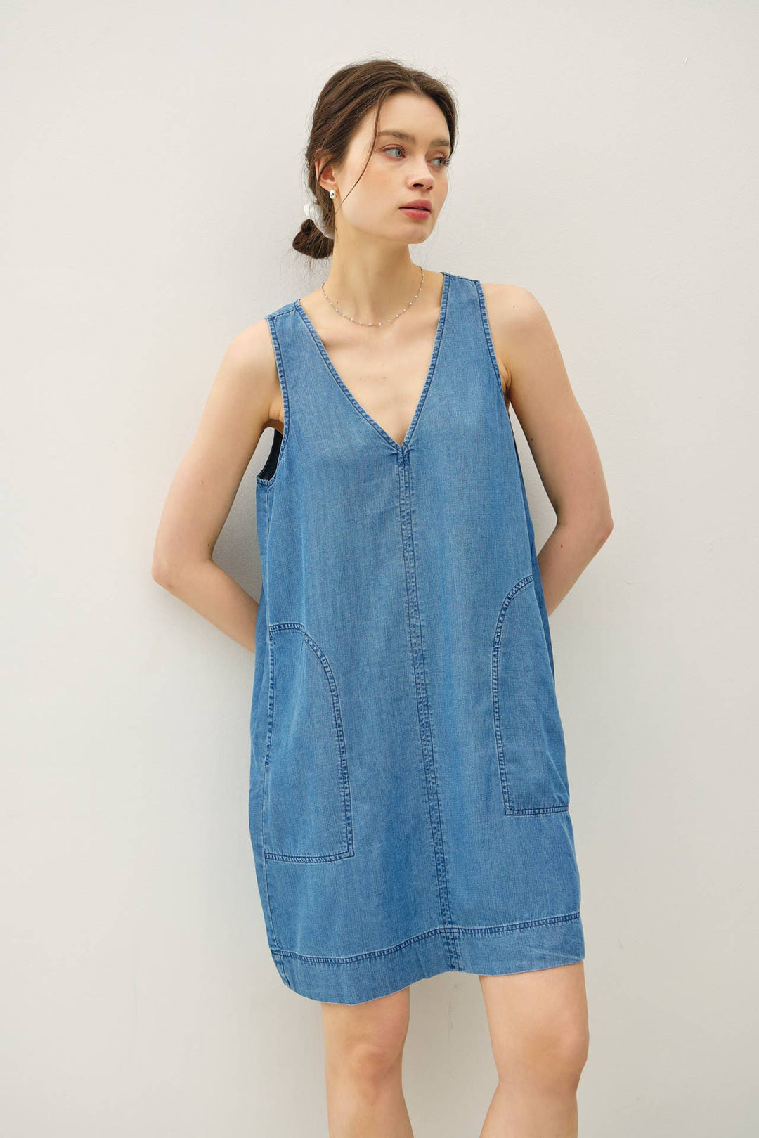 Be Cool | Denim look tencel tank dress