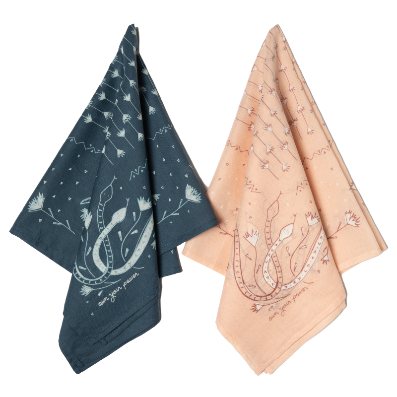 Jenni Earle | "own your power" White Bandana