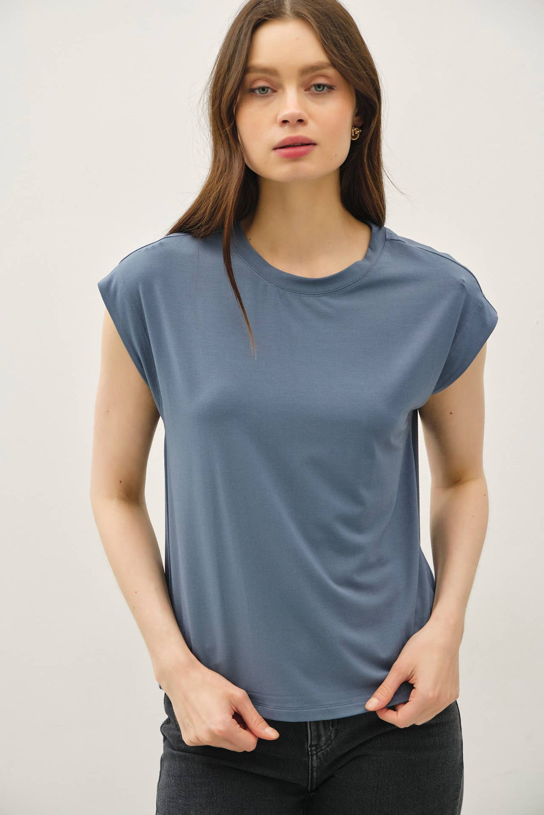 Be Cool | Bamboo Model Cap Sleeve Top