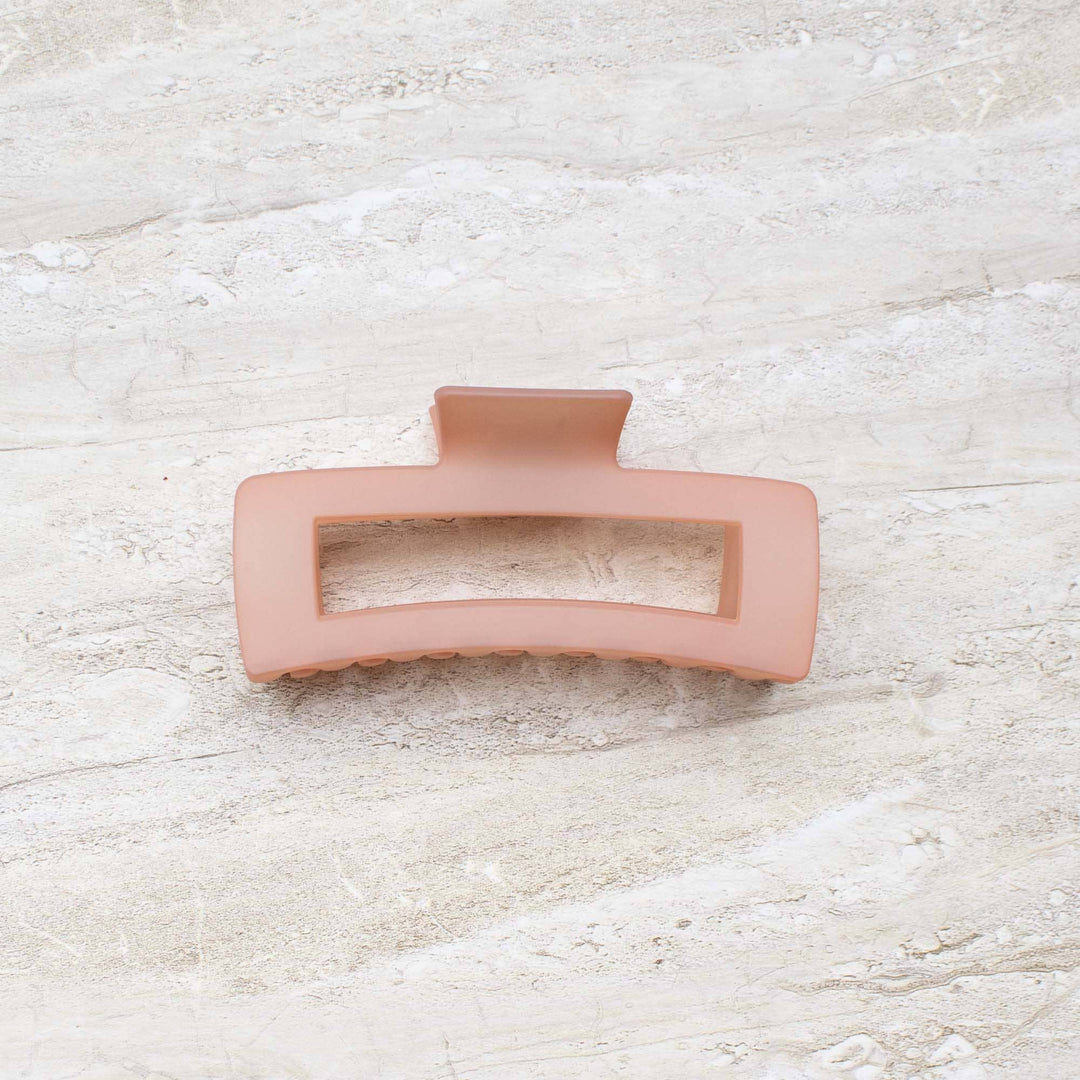 Tiepology | Jumbo Size 5 Inch Solid Long Square  Hair Clip