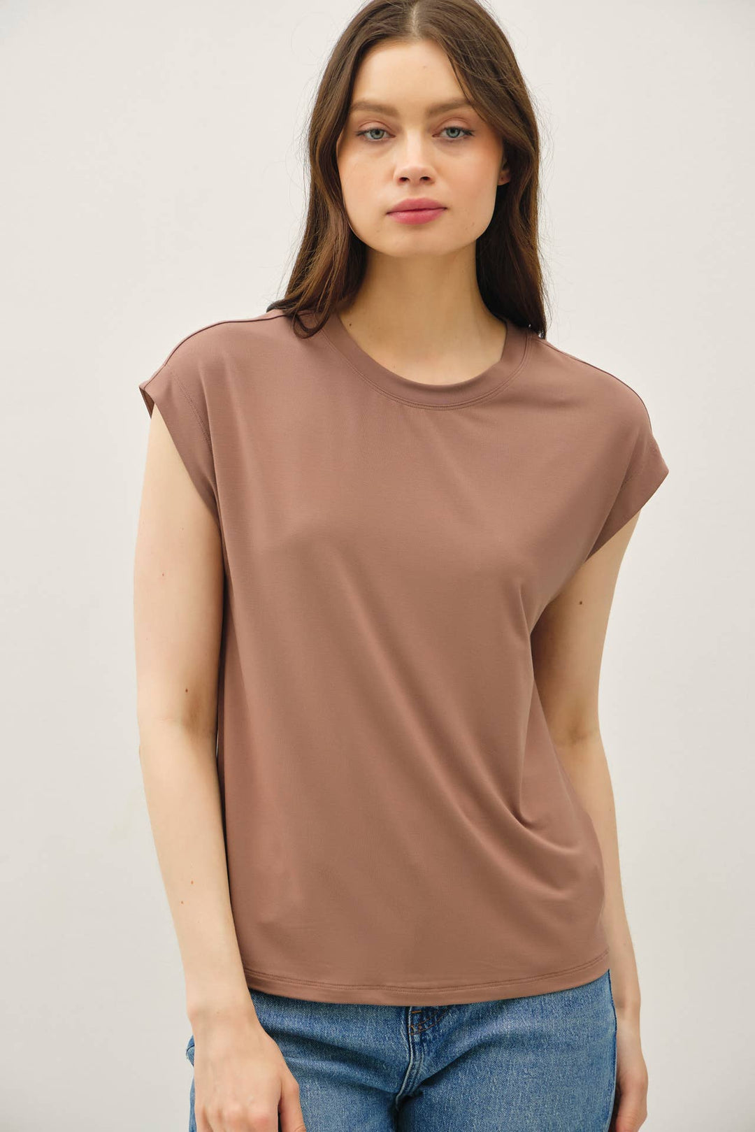 Be Cool | Bamboo Model Cap Sleeve Top