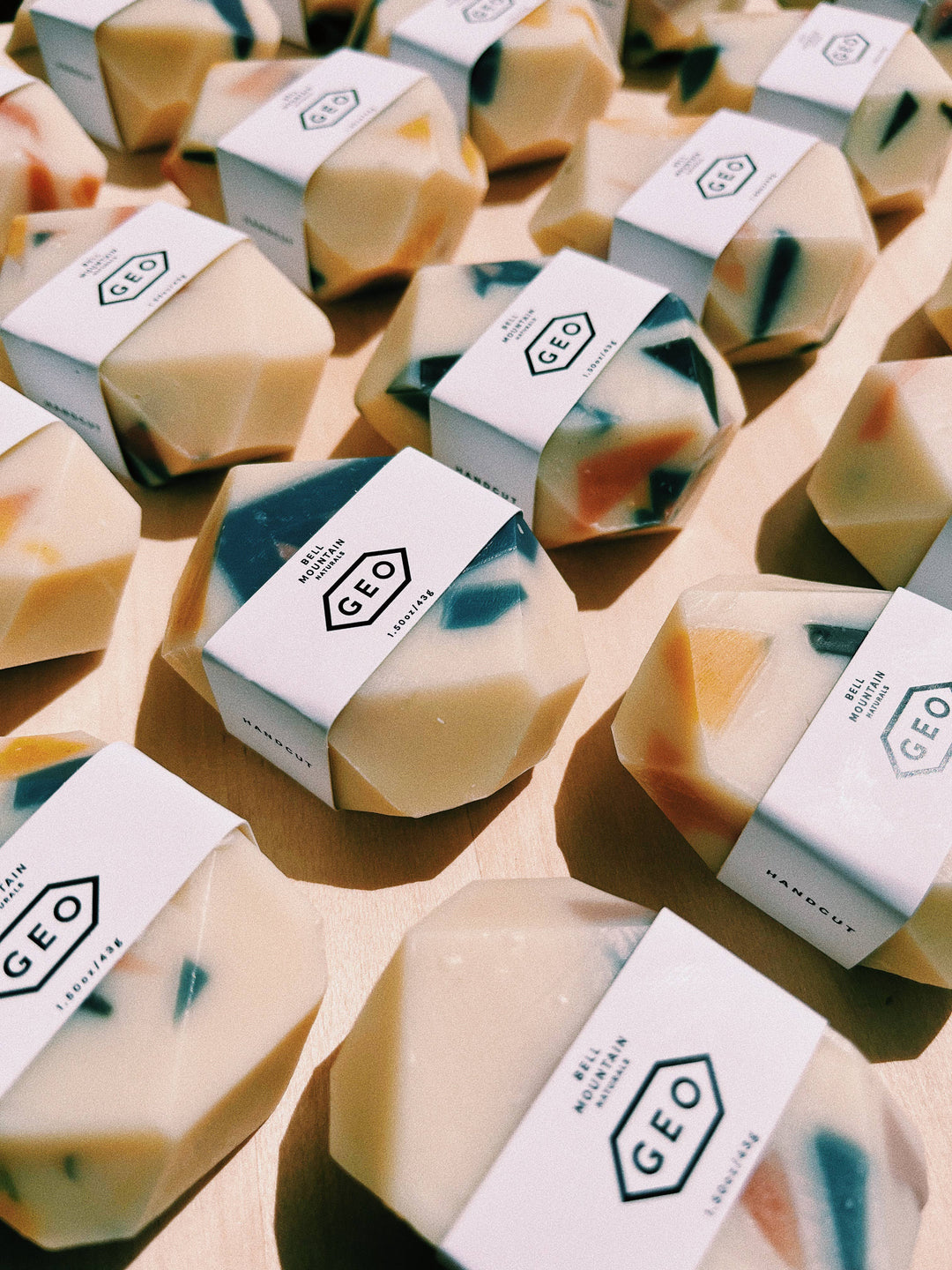 Bell Mountain Naturals | Terrazzo mini gem bar soap. Natural, sustainable, modern.