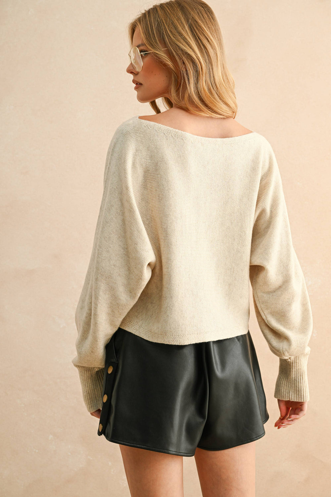 Miou Muse | Boat Neck Sweater