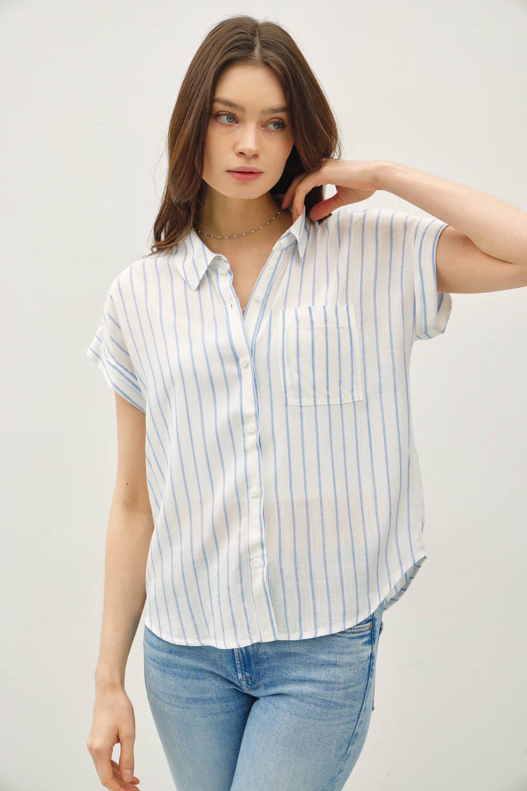 Be Cool | Short Sleeve Striped Shirt