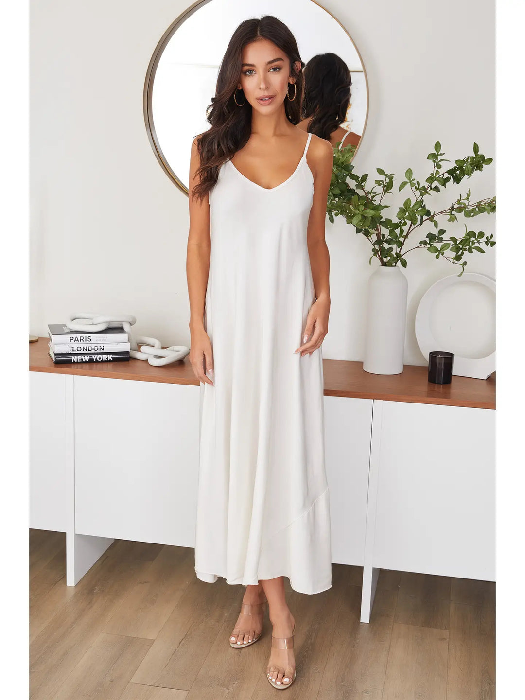 Milio Milano | Full Length Viscose Slip Dress