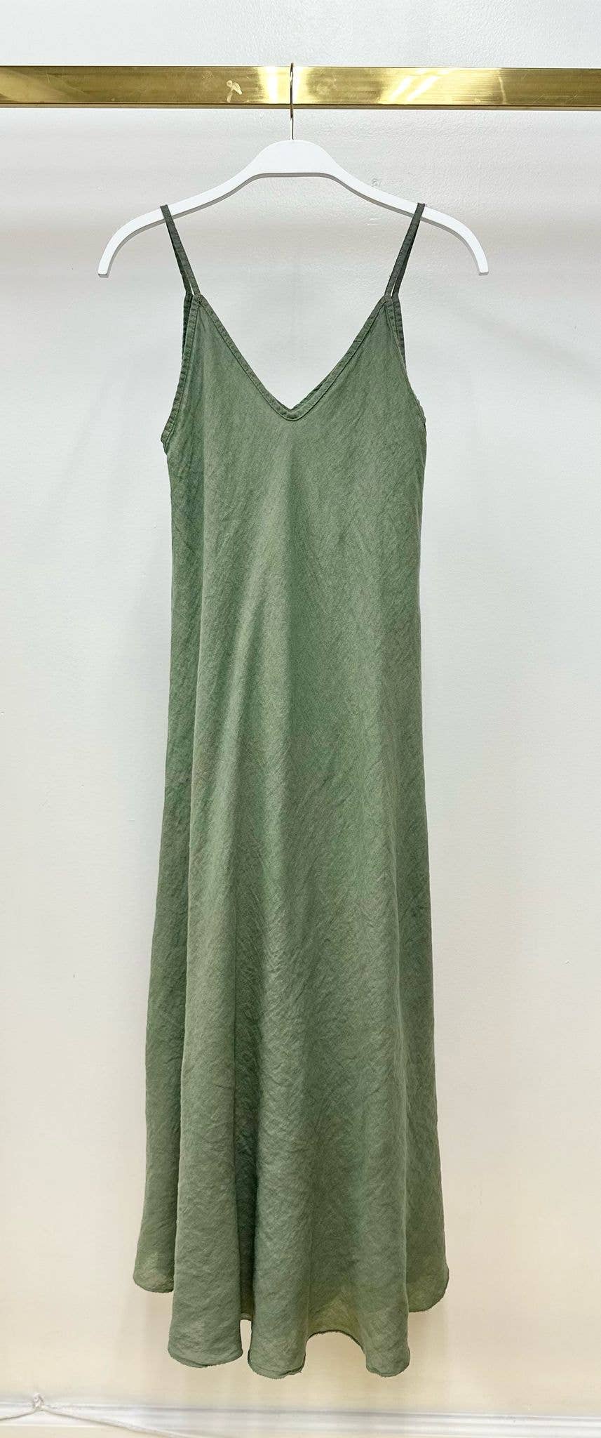 Milio Milano | Full Length Linen Slip Dress
