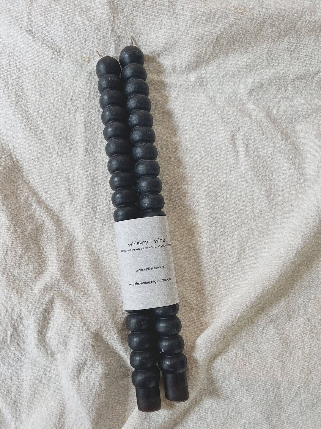 Whiskey + Wine |Stacked taper candle