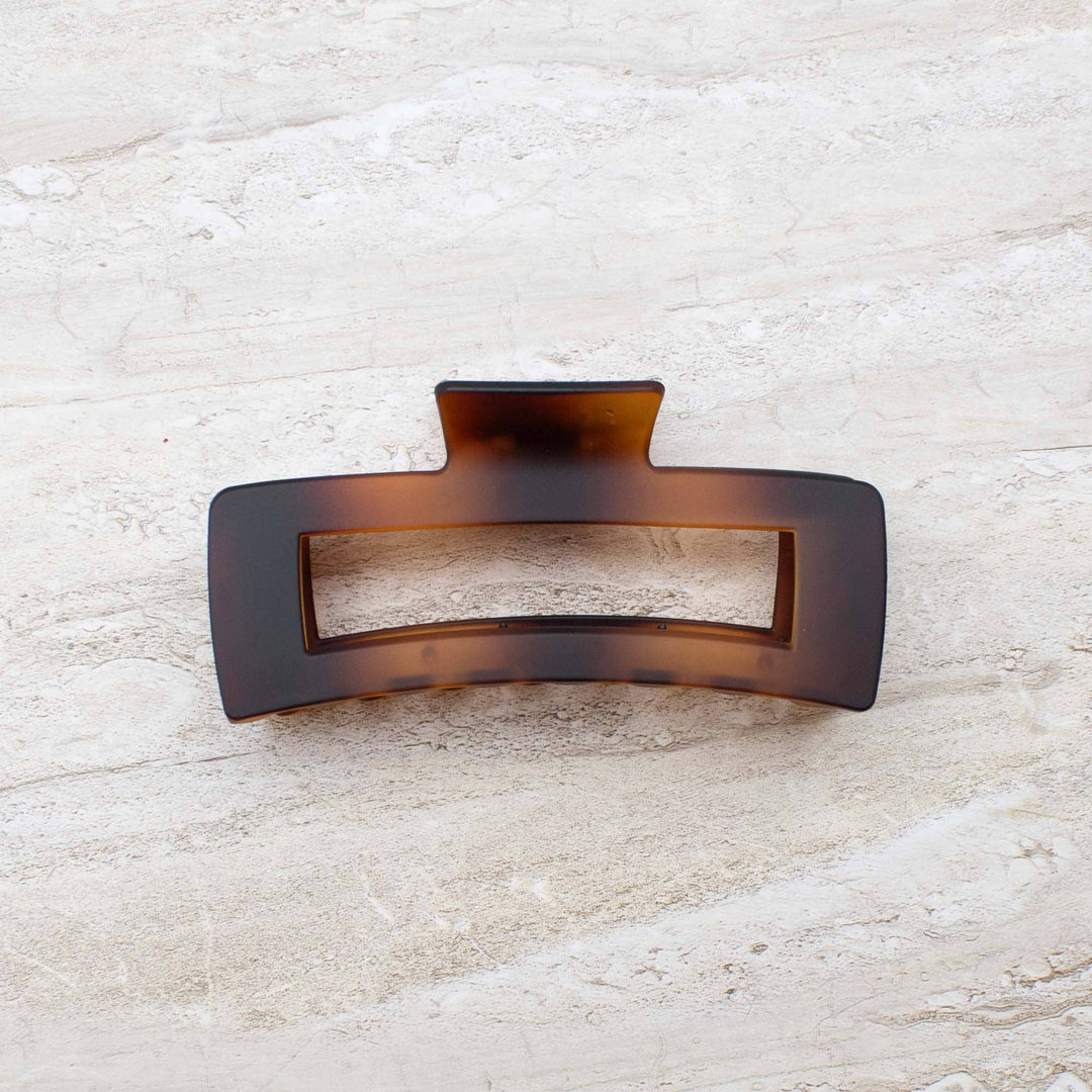 Tiepology | Jumbo Size 5 Inch Solid Long Square  Hair Clip