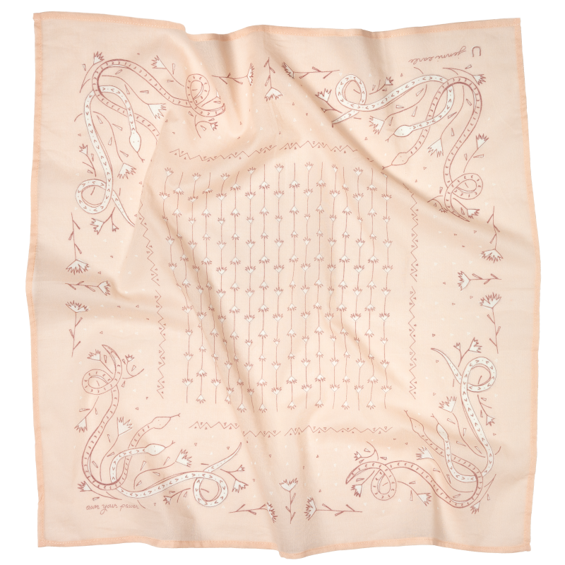 Jenni Earle | "own your power" White Bandana